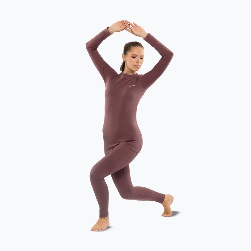 Set de lenjerie termoactivă pentru femei Viking Meriboo Base Layer pink 3