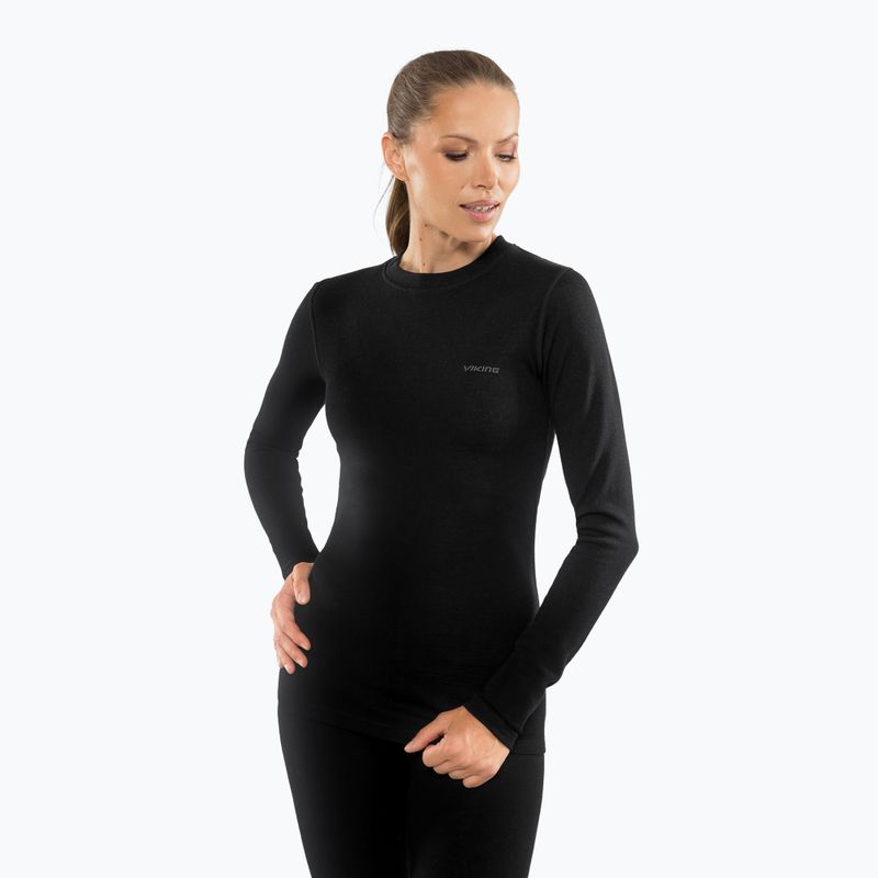 Set de lenjerie termoactivă pentru femei Viking Meriboo Base Layer black 4