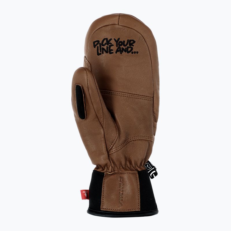 Mănuși de schi Viking Send It brown/white 3