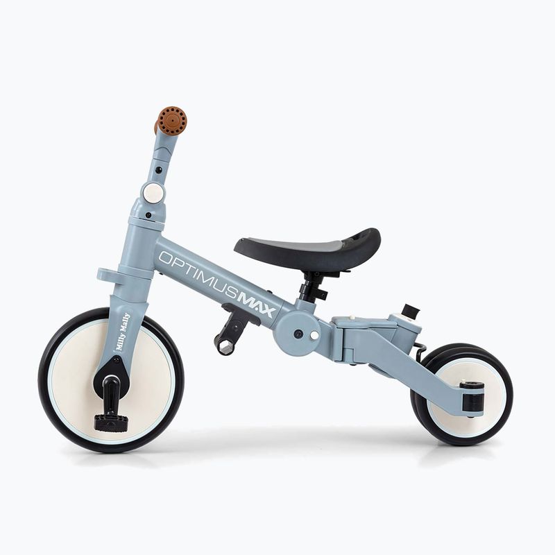 Bicicletă de echilibru pentru copii Milly Mally 5w1 Optimus Max denim 3