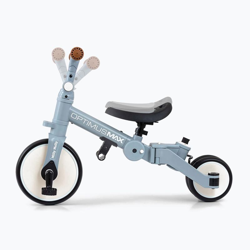 Bicicletă de echilibru pentru copii Milly Mally 5w1 Optimus Max denim 5