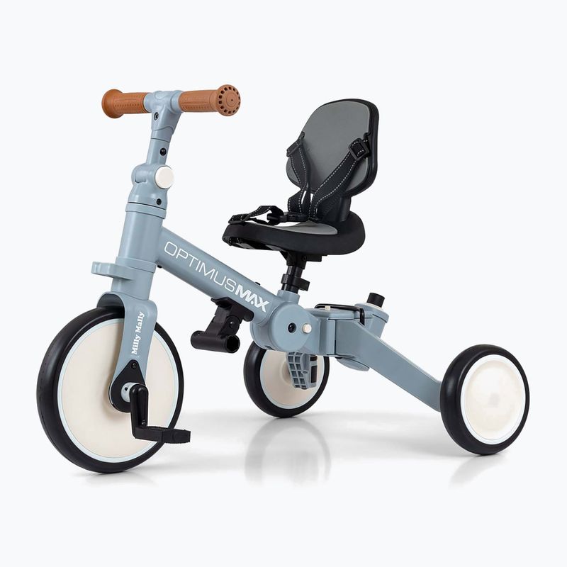 Bicicletă de echilibru pentru copii Milly Mally 5w1 Optimus Max denim 8