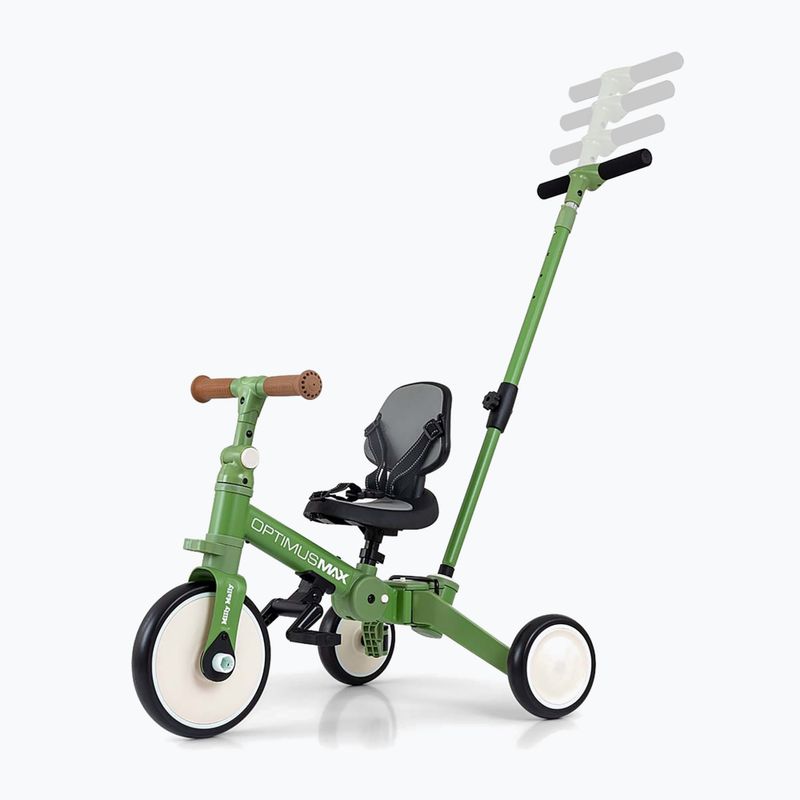 Bicicletă de echilibru pentru copii Milly Mally 5w1 Optimus Max green 11