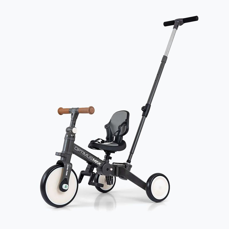 Bicicletă de echilibru pentru copii Milly Mally 5w1 Optimus Max dark grey 10