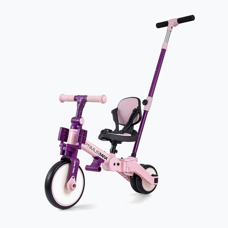 Bicicletă de echilibru pentru copii Milly Mally 5w1 Optimus Max pink 9