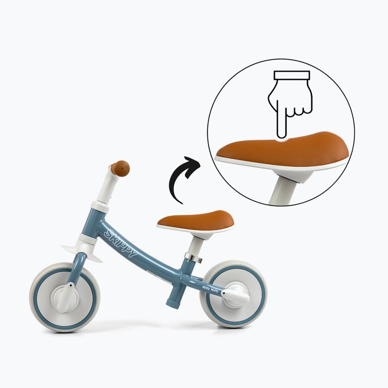 Bicicletă de echilibru pentru copii Milly Mally Skippy blue 5