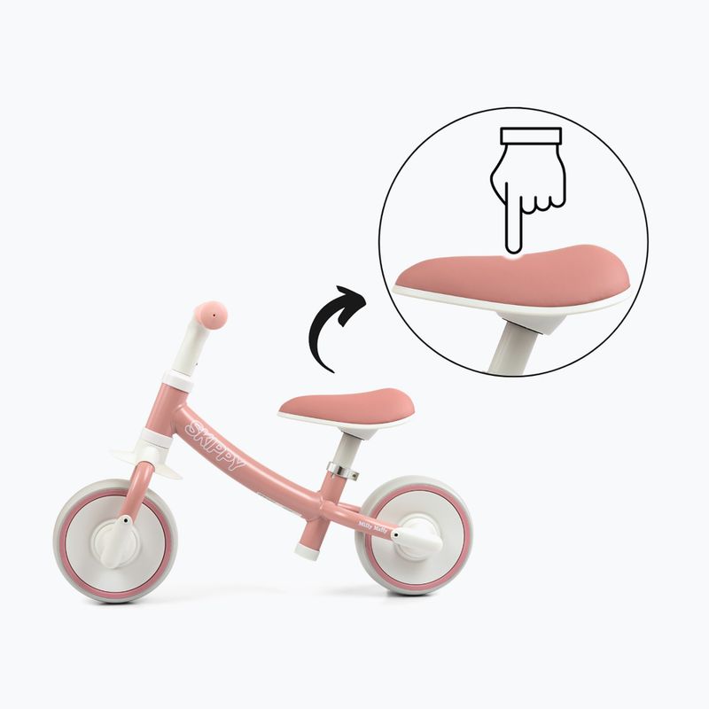 Bicicletă de echilibru pentru copii Milly Mally Skippy pink 5
