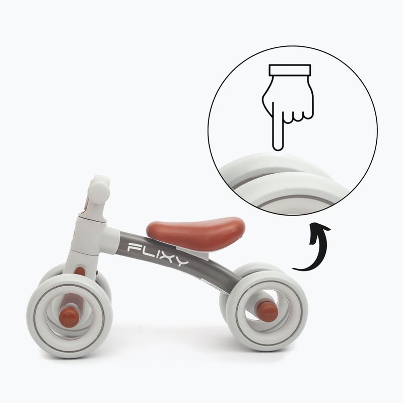 Bicicletă de echilibru pentru copii Milly Mally Flixy grey 13