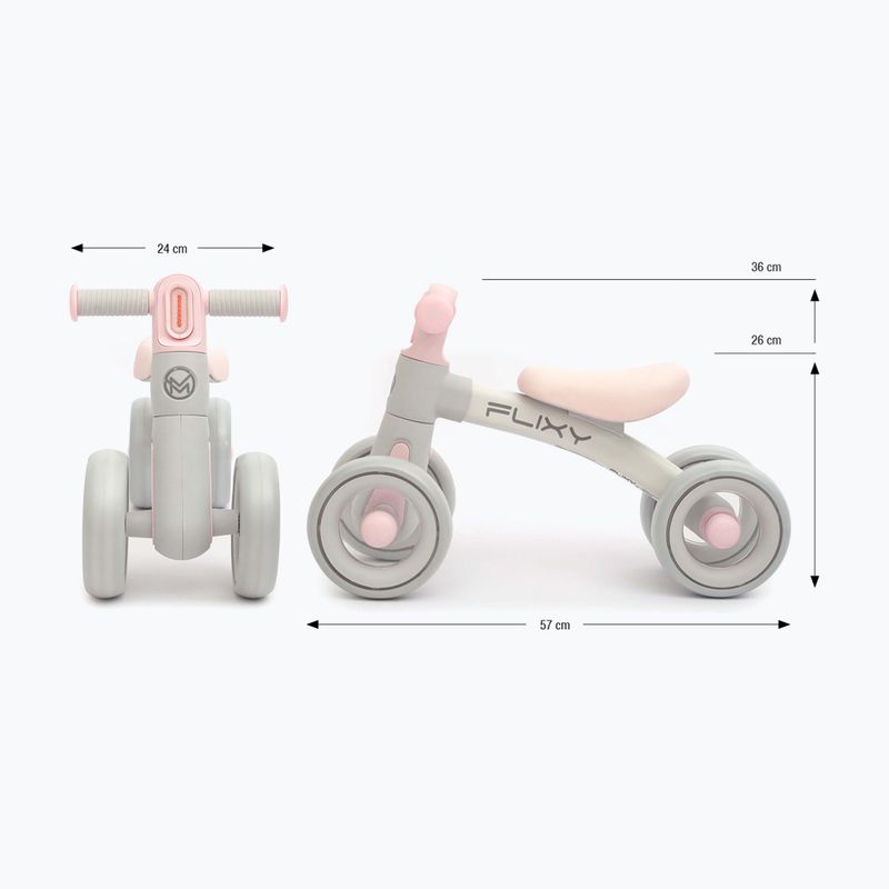 Bicicletă de echilibru pentru copii Milly Mally Flixy pink 2