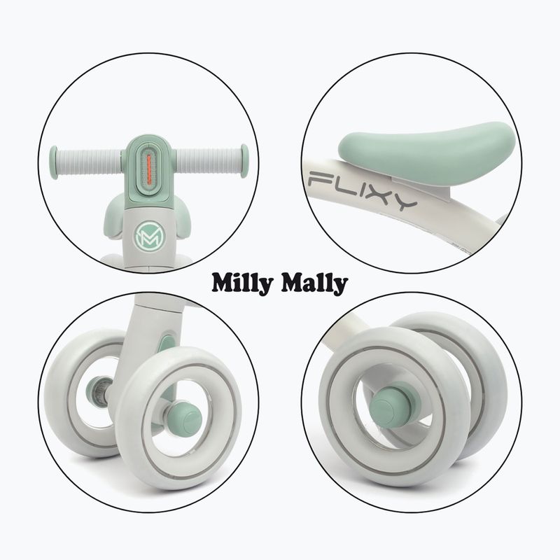 Bicicletă de echilibru pentru copii Milly Mally Flixy mint 13