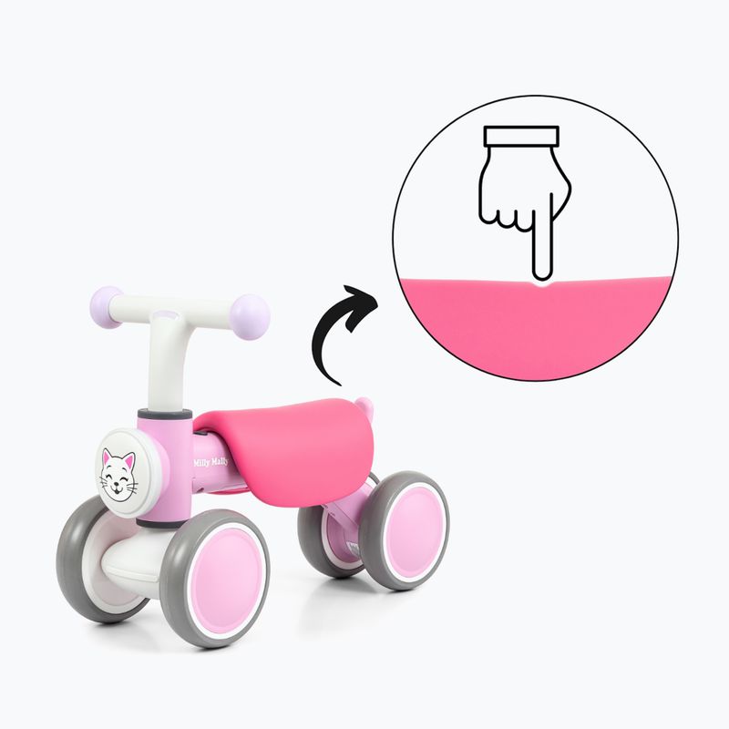 Bicicletă de echilibru pentru copii Milly Mally York pink 10