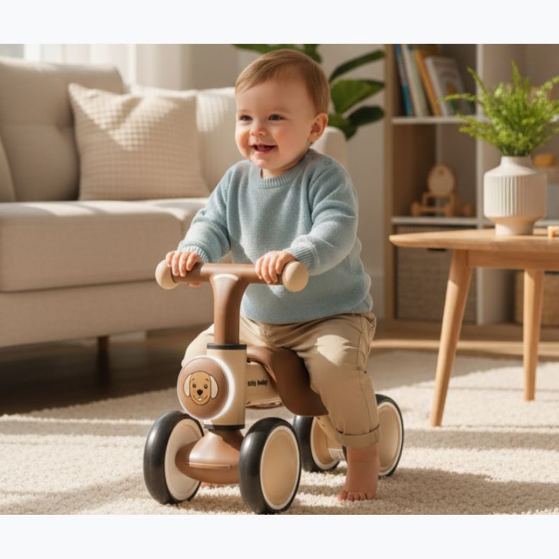Bicicletă de echilibru pentru copii Milly Mally York beige 12