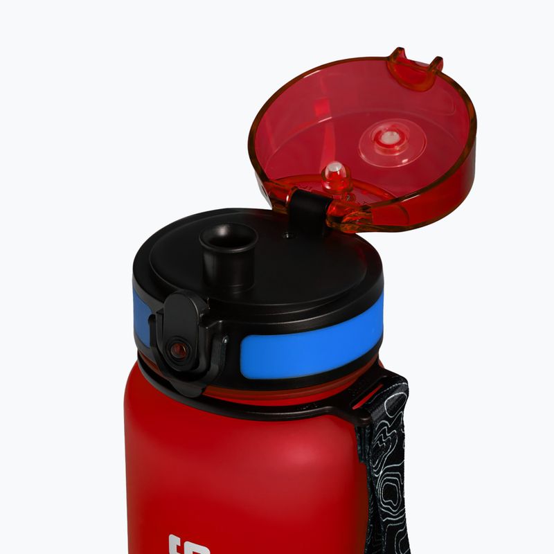 Sticla turistică Alpinus Trysil GOPR Edition 650 ml roșu/albastru 4