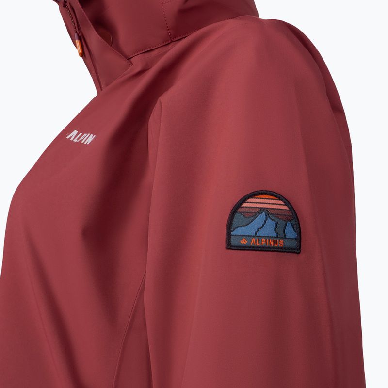 Palton de ploaie pentru femei Alpinus Urmia cărămiziu 3