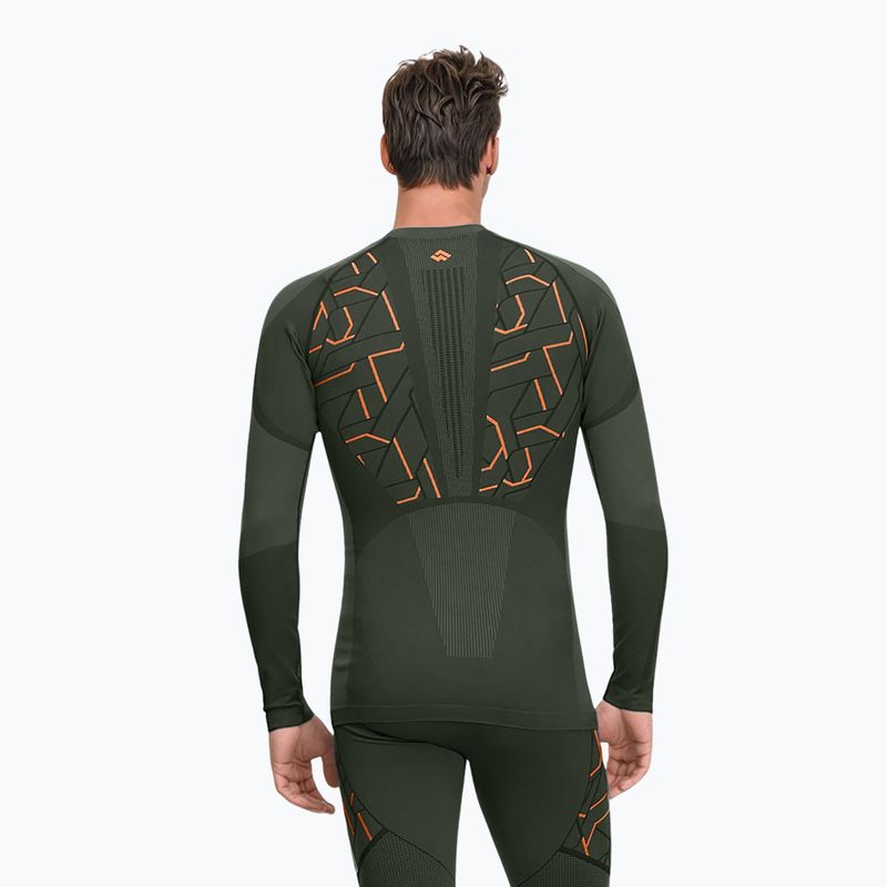 Set de lenjerie termoactivă pentru bărbați Alpinus Tactical Gausdal Set verde/portocaliu 3