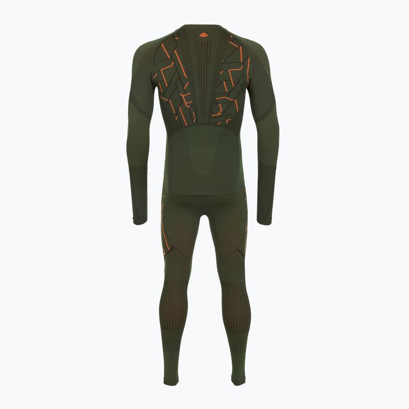 Set de lenjerie termoactivă pentru bărbați Alpinus Tactical Gausdal Set verde/portocaliu 10