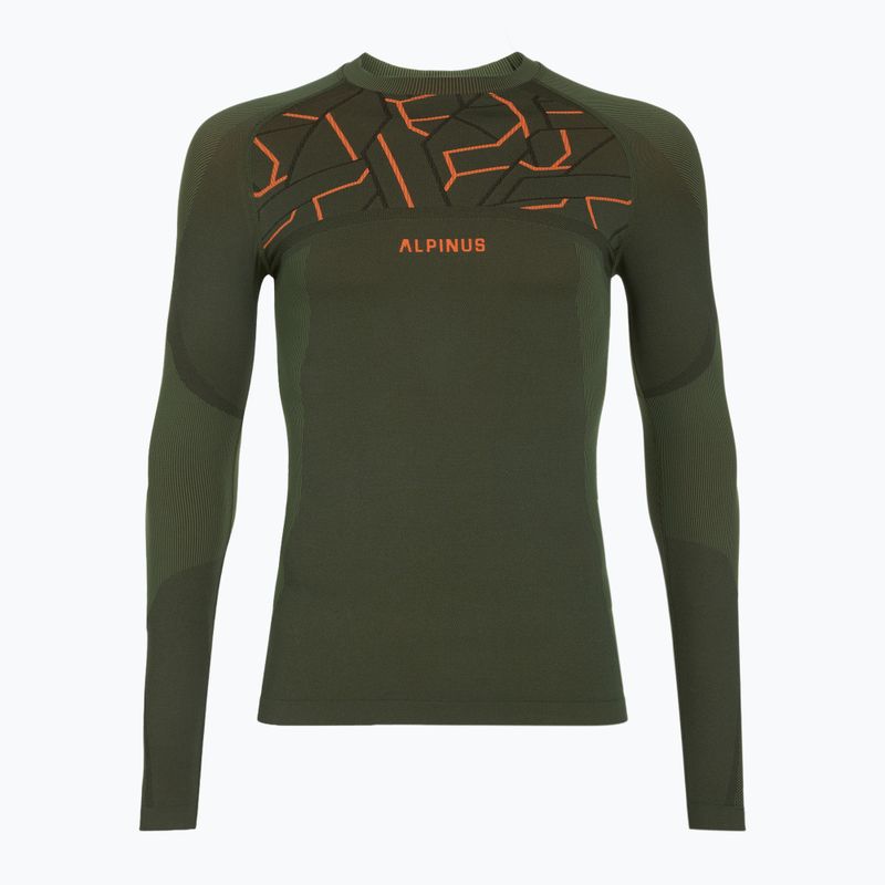 Set de lenjerie termoactivă pentru bărbați Alpinus Tactical Gausdal Set verde/portocaliu 11