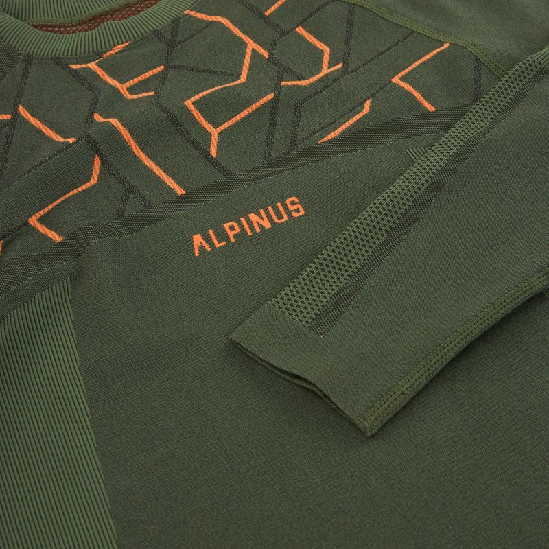 Set de lenjerie termoactivă pentru bărbați Alpinus Tactical Gausdal Set verde/portocaliu 13