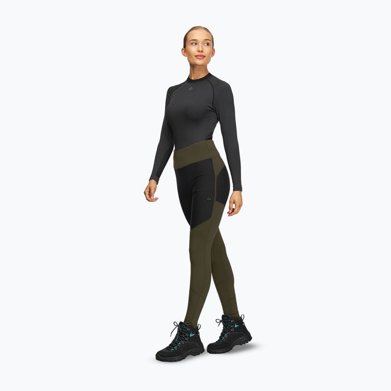 Colanți pentru femei Alpinus Medium olive 2