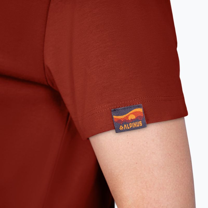 Tricou de trekking pentru femei Alpinus Dirna brick-red 3