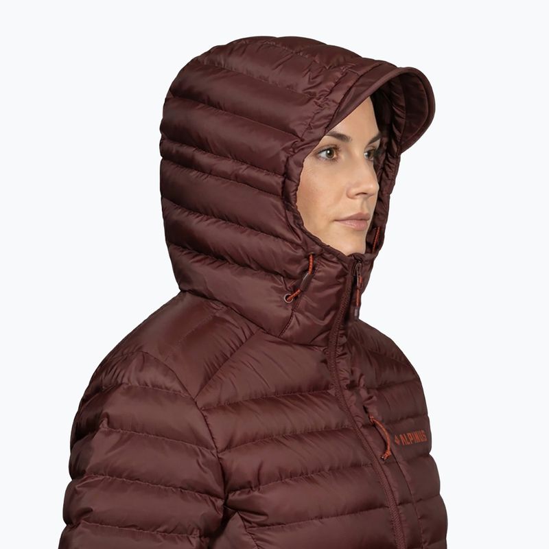 Geacă cu puf pentru femei Alpinus Kiruna brown 3