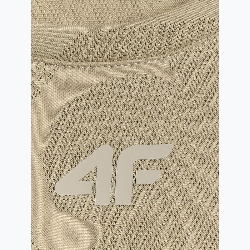 Tricou de antrenament bărbați 4F Athletic FNK M1777 beige 2
