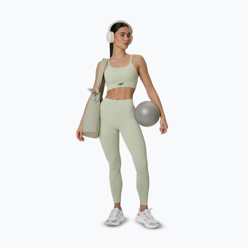 Sutien de antrenament 4F Solar Punk F203 light green allover 6