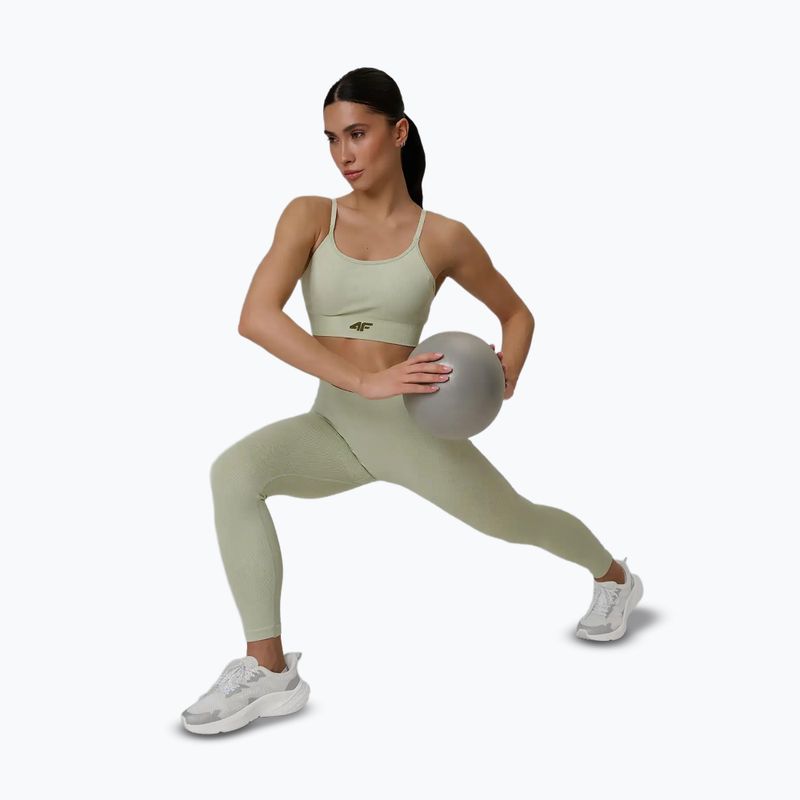 Sutien de antrenament 4F Solar Punk F203 light green allover 7