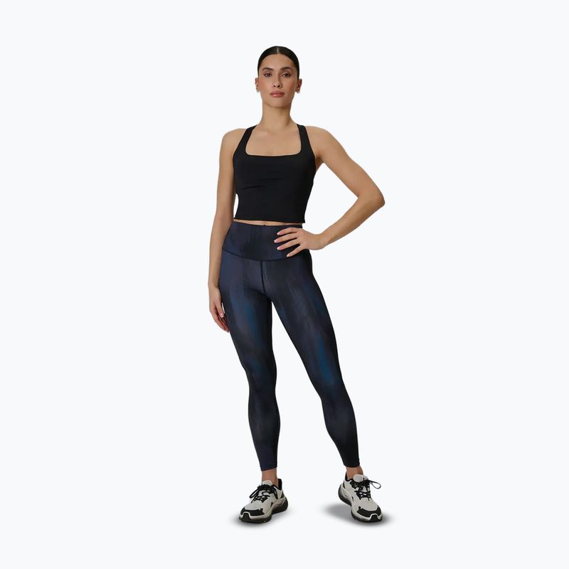 Colanți de antrenament pentru femei 4F Solar Punk FNK F454 sea green allover 2