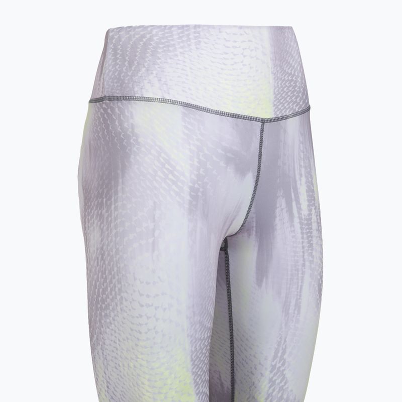 Colanți de antrenament pentru femei 4F Solar Punk FNK F454 light yellow allover 9