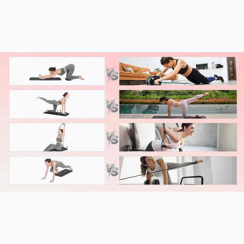 Reformer pentru pilates Extralink DNXGHJNKERMLPM Black 7