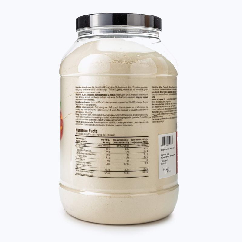Proteină din zer 7Nutrition Protein 80 piersici 7Nu000246 2