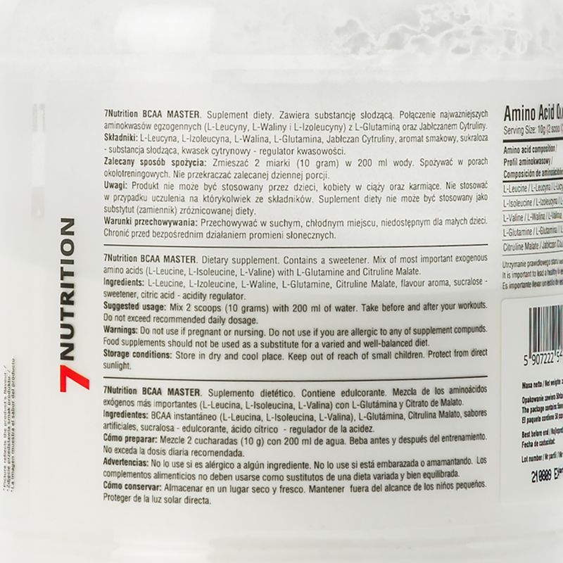 BCAA Master 7Nutrition aminoacizi 500g cola-lime 7Nu000333-cola 2