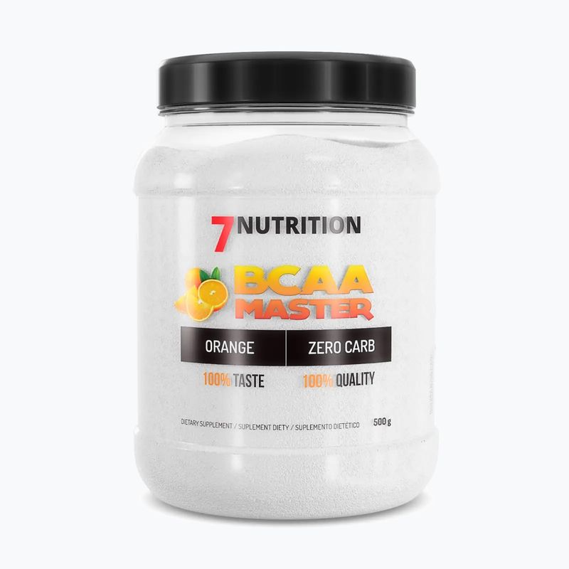 Aminoacizi BCAA 7Nutrition Master 500g, portocale, 7Nu000333-pure