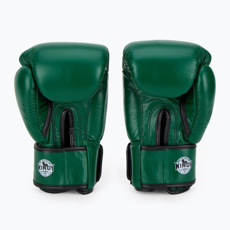 Mănuși de box WINDY Classic Genuine Leather green 3