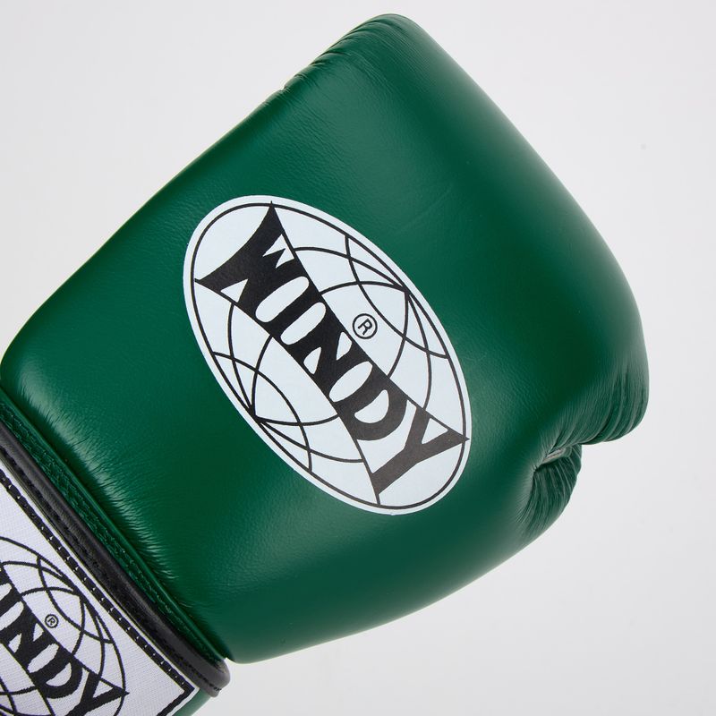 Mănuși de box WINDY Classic Genuine Leather green 5