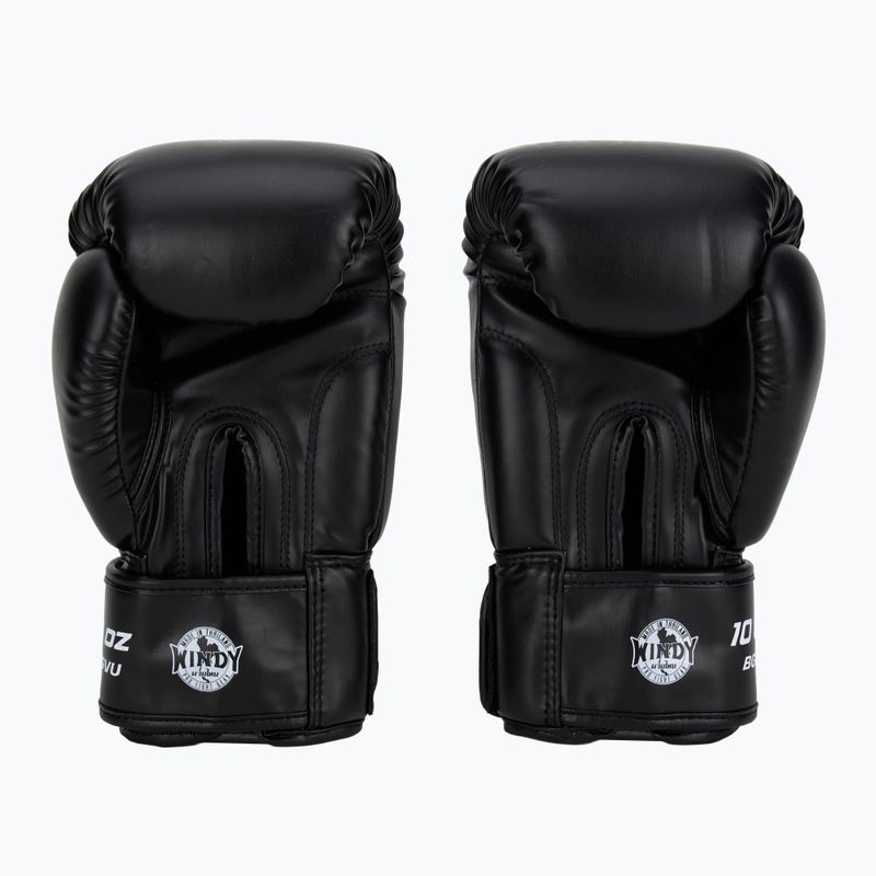 Mănuși de box WINDY Classic Synthetic Leather black 3