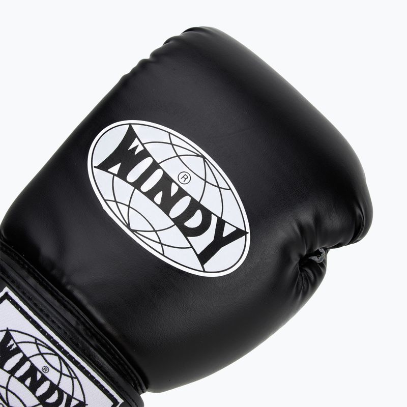 Mănuși de box WINDY Classic Synthetic Leather black 5