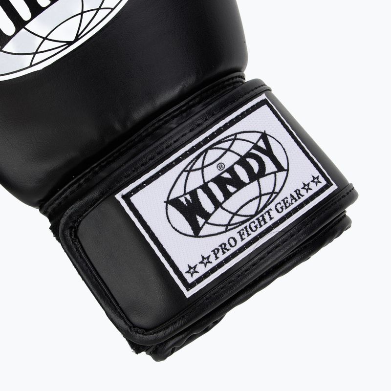 Mănuși de box WINDY Classic Synthetic Leather black 6