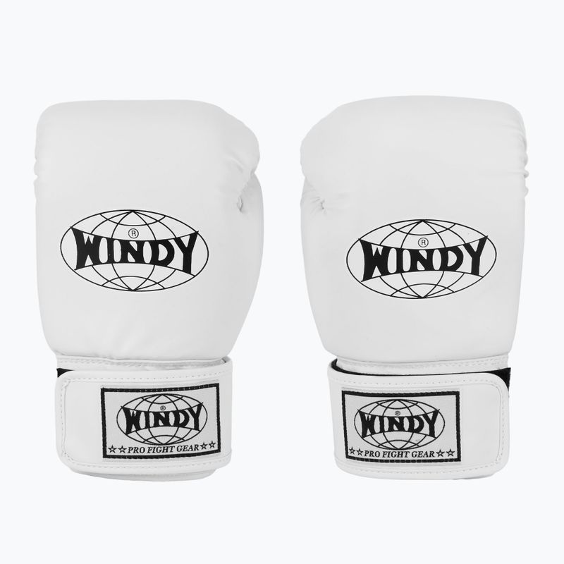 Mănuși de box WINDY Classic Synthetic Leather white 2