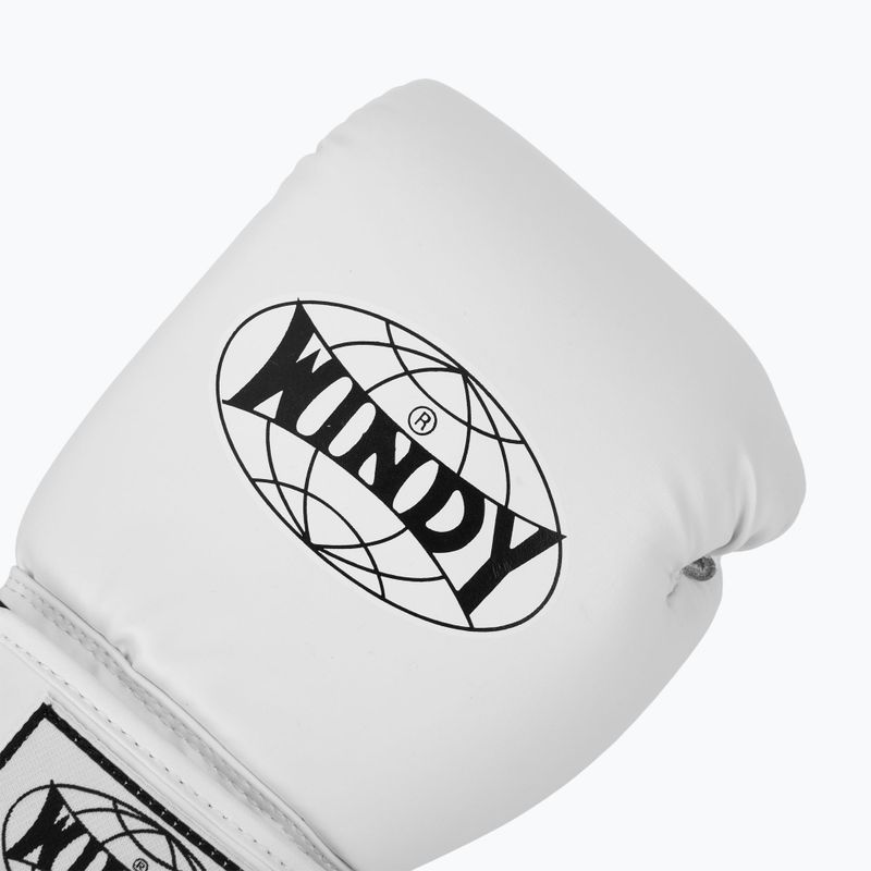 Mănuși de box WINDY Classic Synthetic Leather white 5