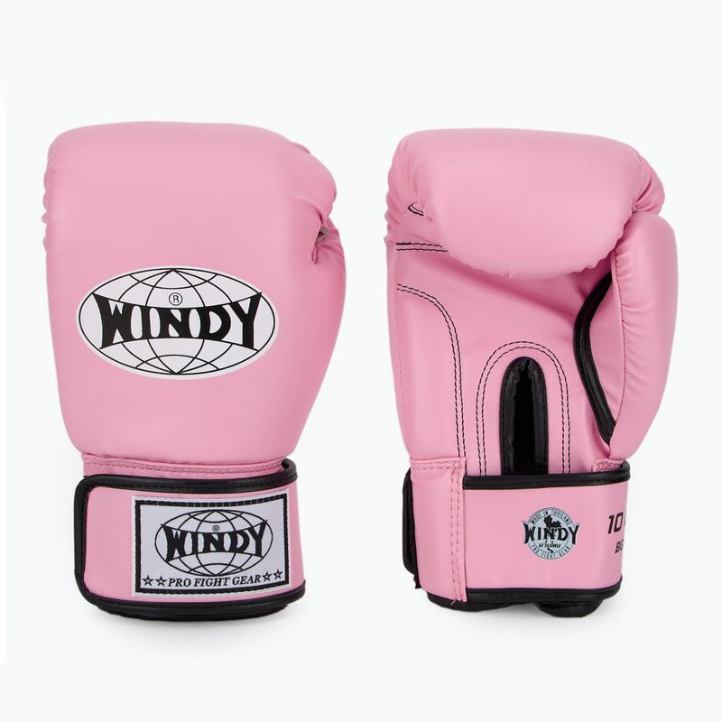 Mănuși de box WINDY Classic Synthetic Leather pink