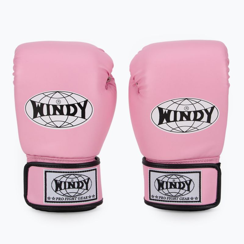 Mănuși de box WINDY Classic Synthetic Leather pink 2
