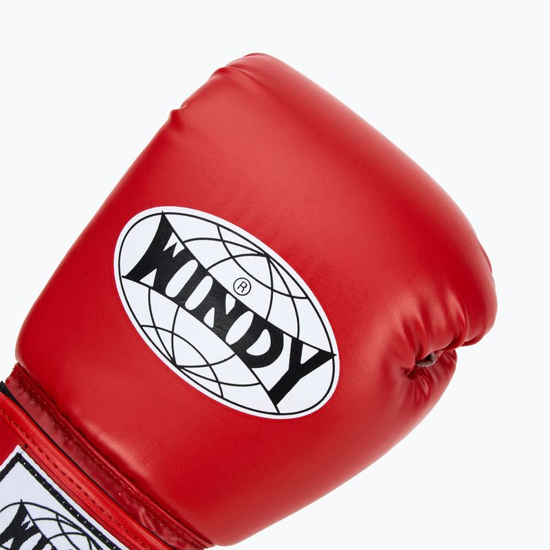 Mănuși de box WINDY Classic Synthetic Leather red 5