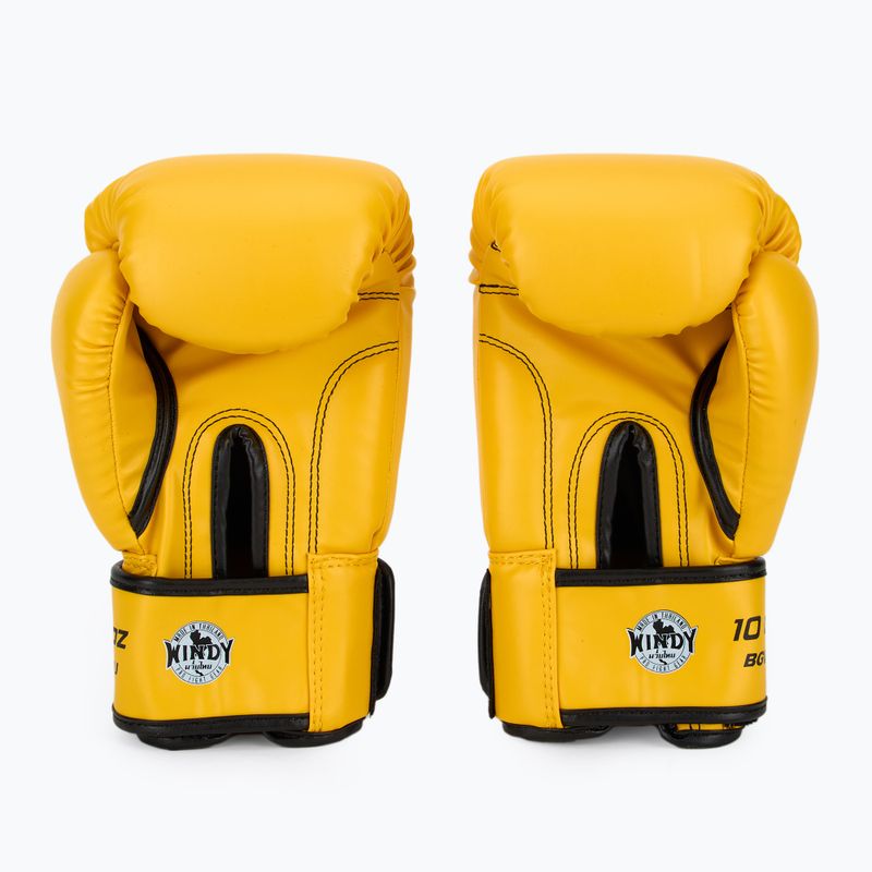 Mănuși de box WINDY Classic Synthetic Leather yellow 3