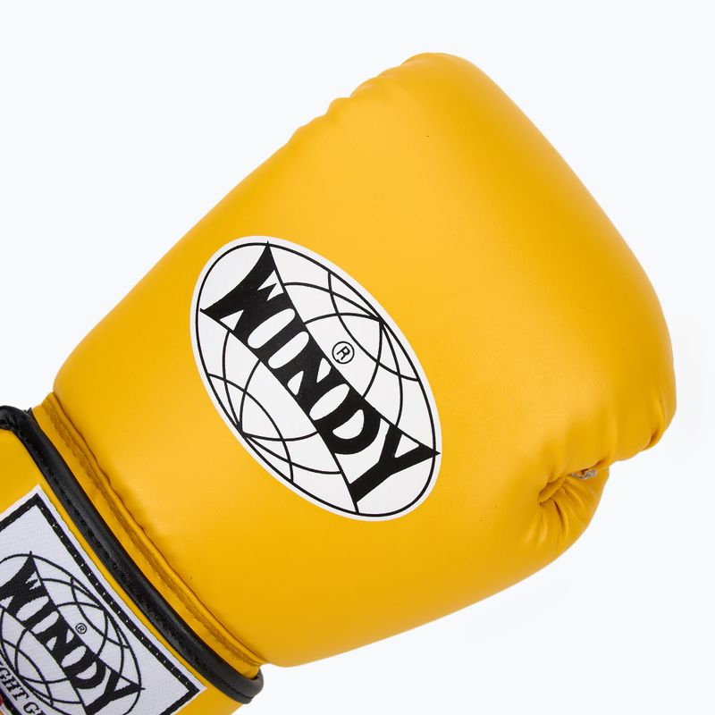Mănuși de box WINDY Classic Synthetic Leather yellow 5