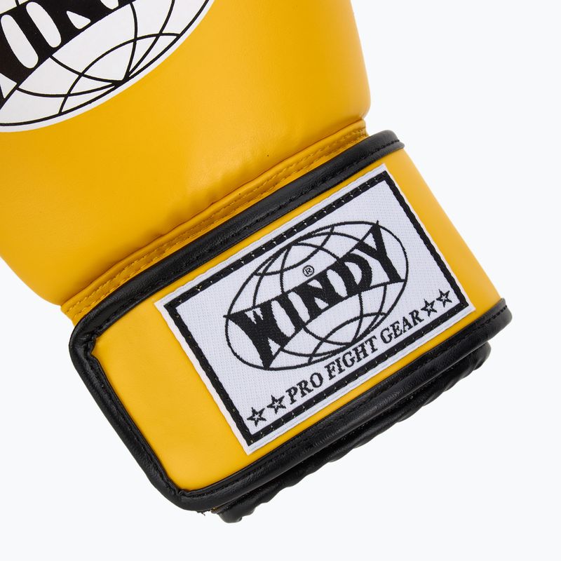 Mănuși de box WINDY Classic Synthetic Leather yellow 6