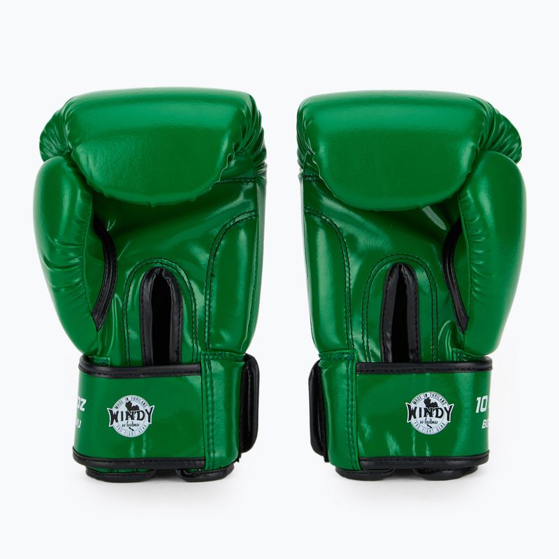 Mănuși de box WINDY Classic Synthetic Leather green 3
