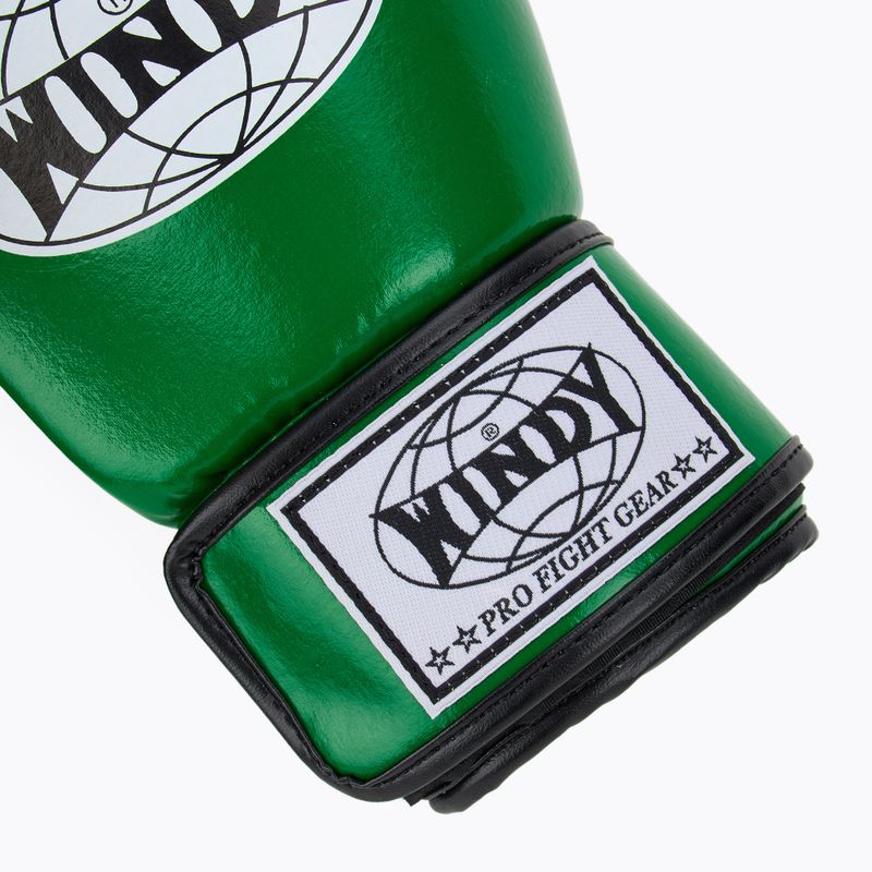 Mănuși de box WINDY Classic Synthetic Leather green 6