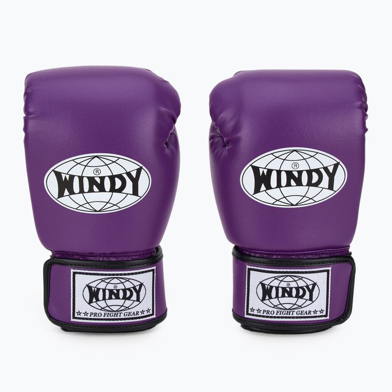 Mănuși de box WINDY Classic Synthetic Leather purple 2